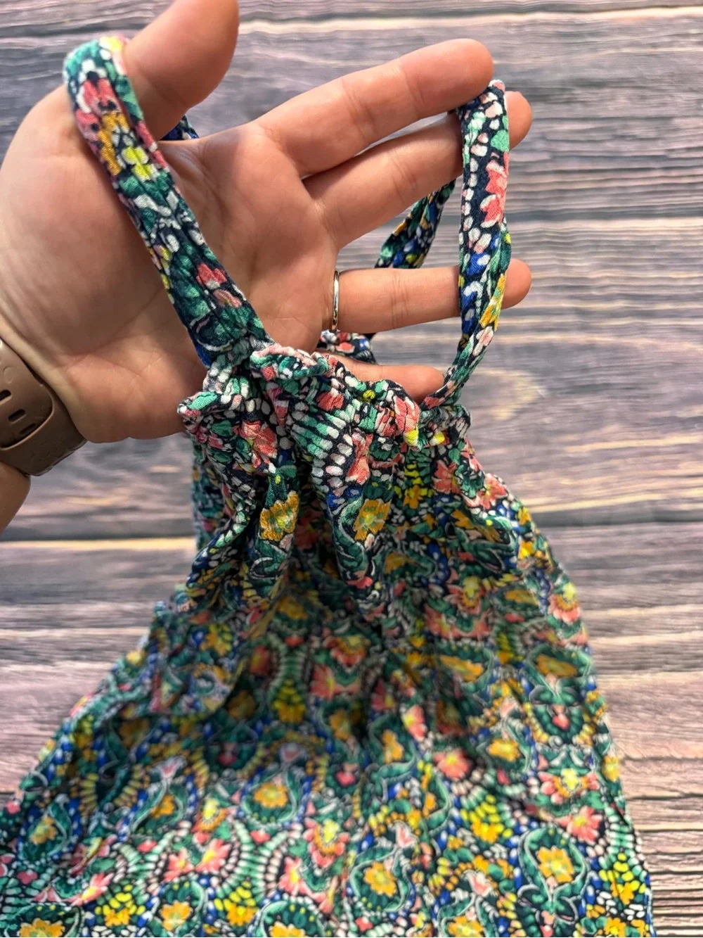 Girls Floral Swing Dress Size 4T